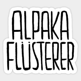 Alpaka und Lama, Alpakaflüsterer Sticker